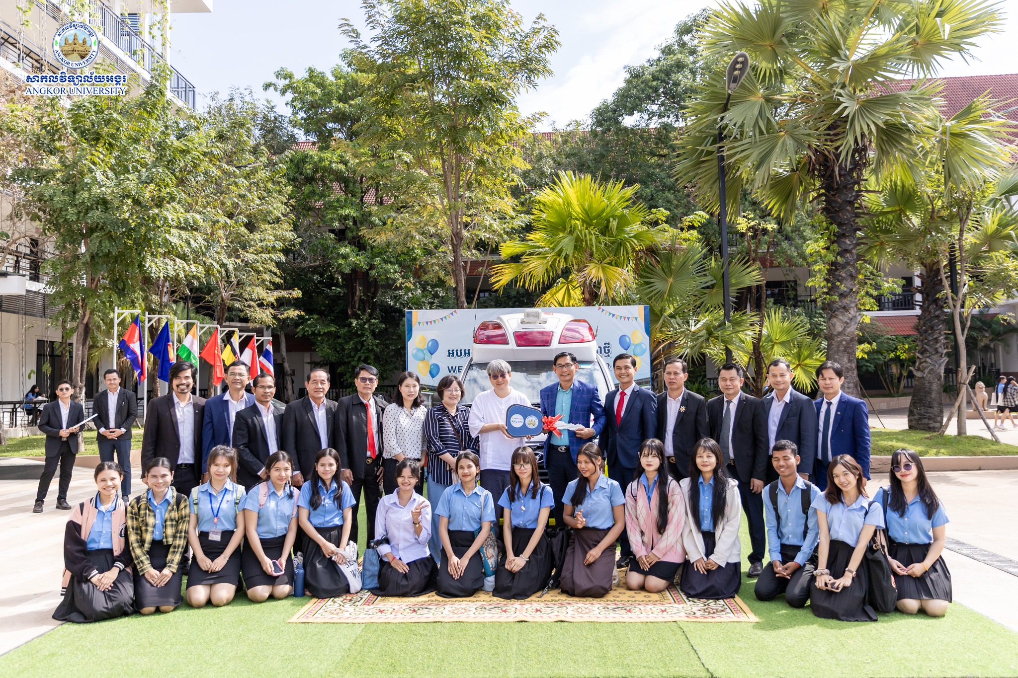 An ambulance delivery program from Social Welfare Foundation GO&DO Republic Korea to Angkor University