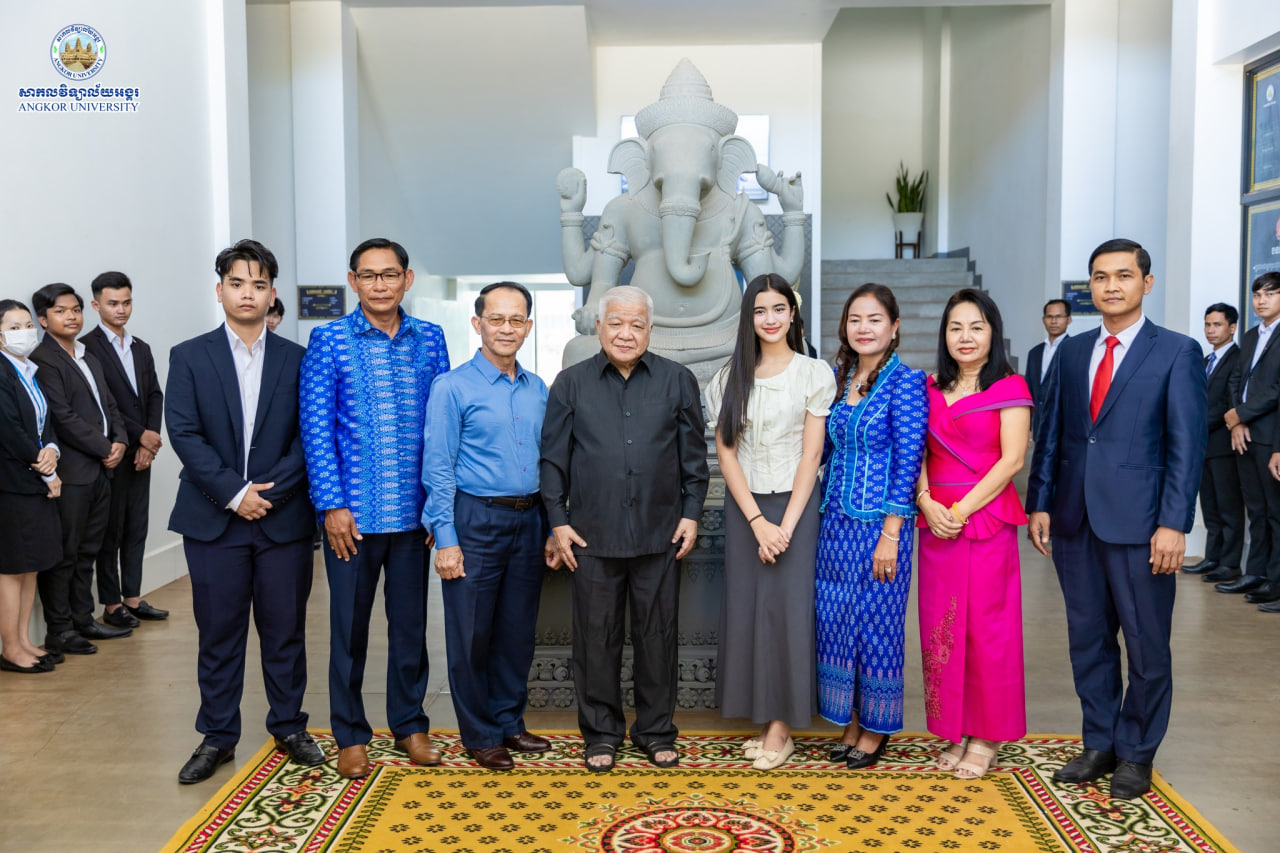 Angkor University Proudly Receives Royal Delegation Led by His Royal Highness Prince Norodom Chakrapong