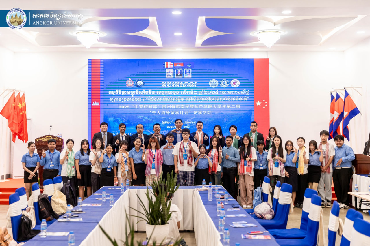 Cross-Cultural Collaboration Chinese Exchange Students Embark on 14-Day Program at Angkor University