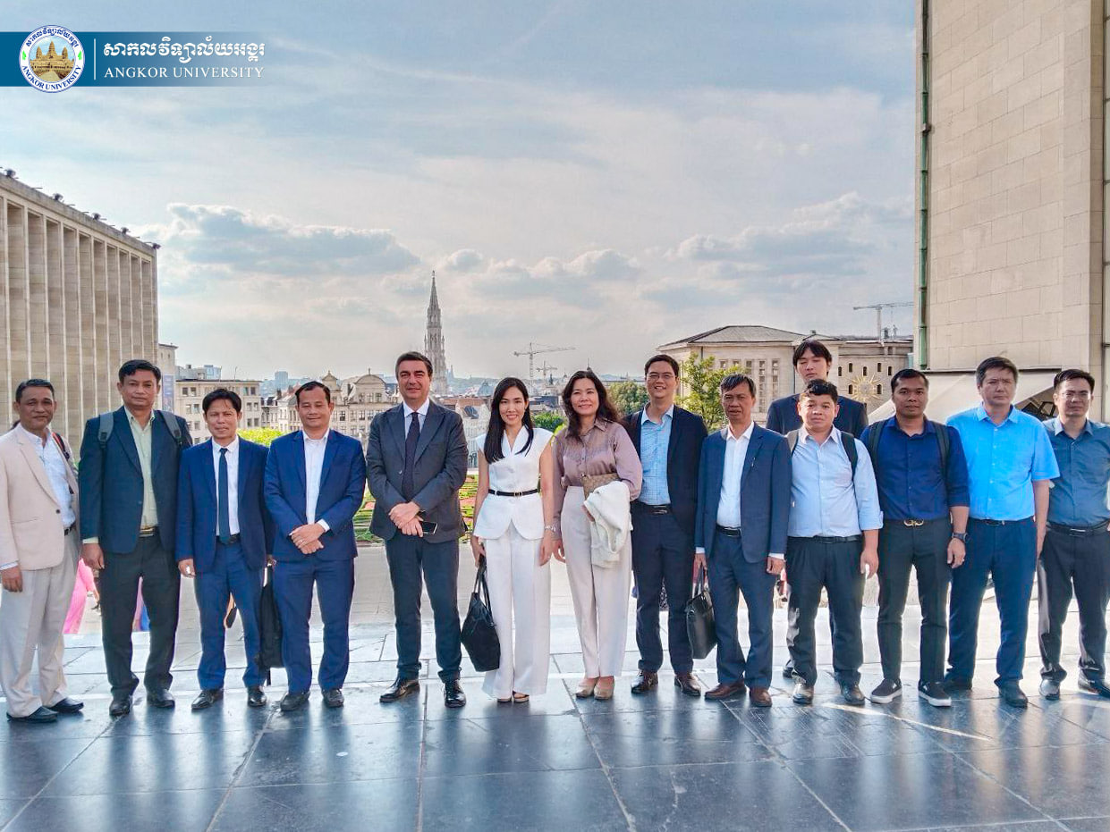 Angkor University’s Top Management Engages in Erasmus+ Mobility Training in Brussels to Enhance Higher Education Quality and International Collaboration