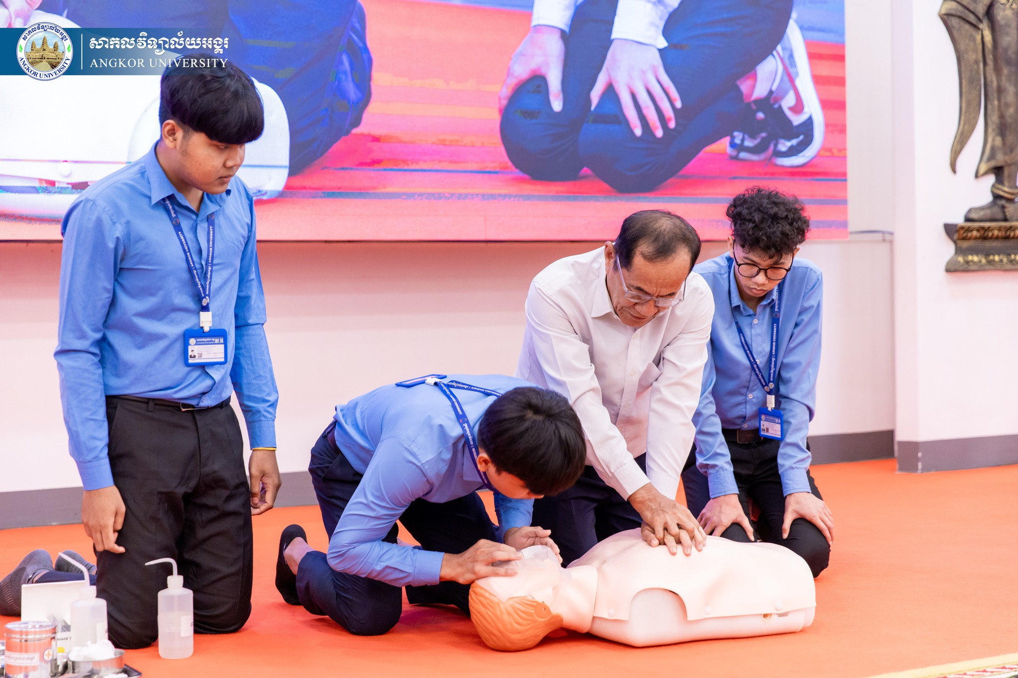 Angkor University Hosts Vital Workshop on Essential First Aid Training