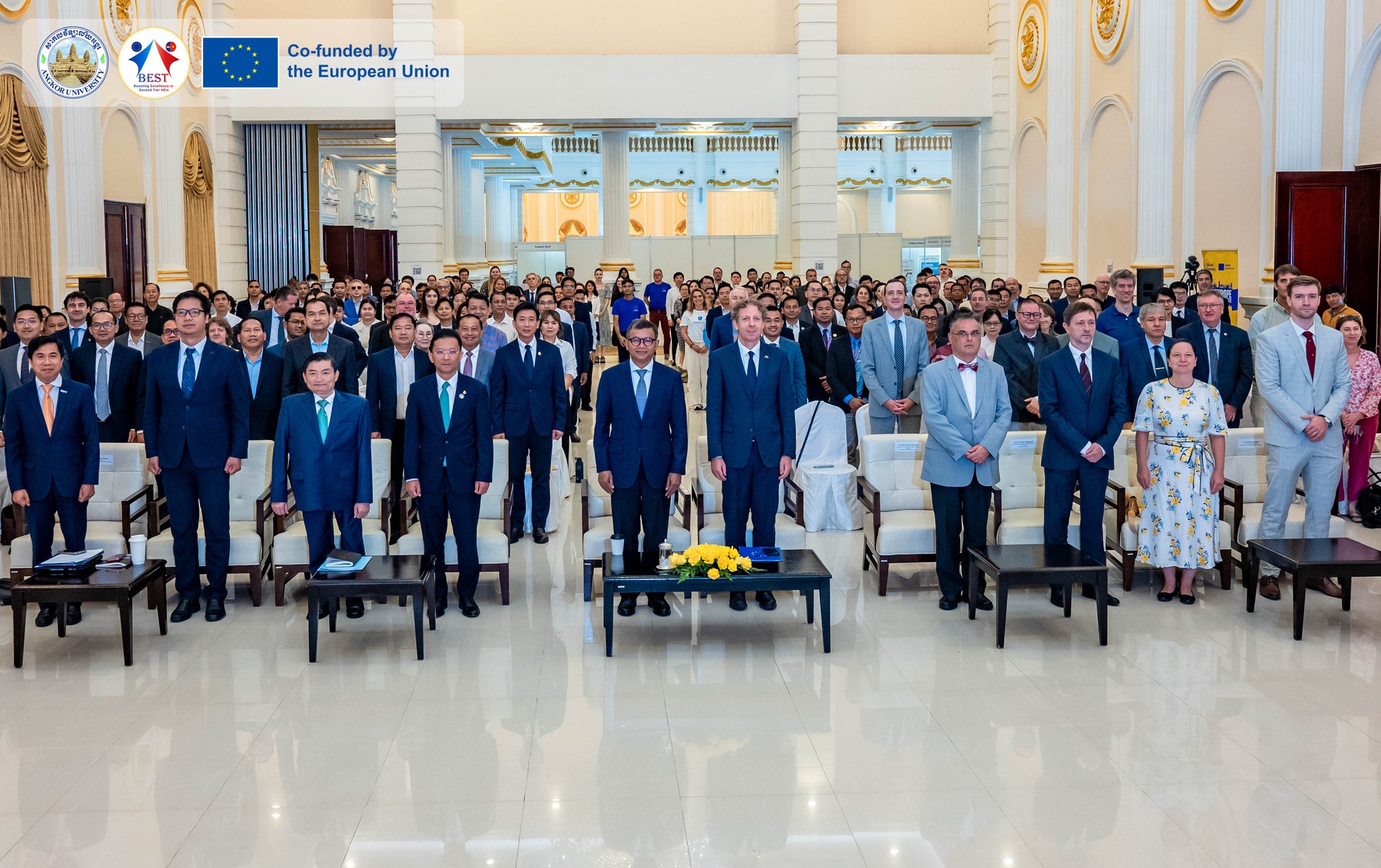 🎓 Angkor University proudly joins the Opening Ceremony of the 4th Study in Europe Fair 2025 🇰🇭🇪🇺